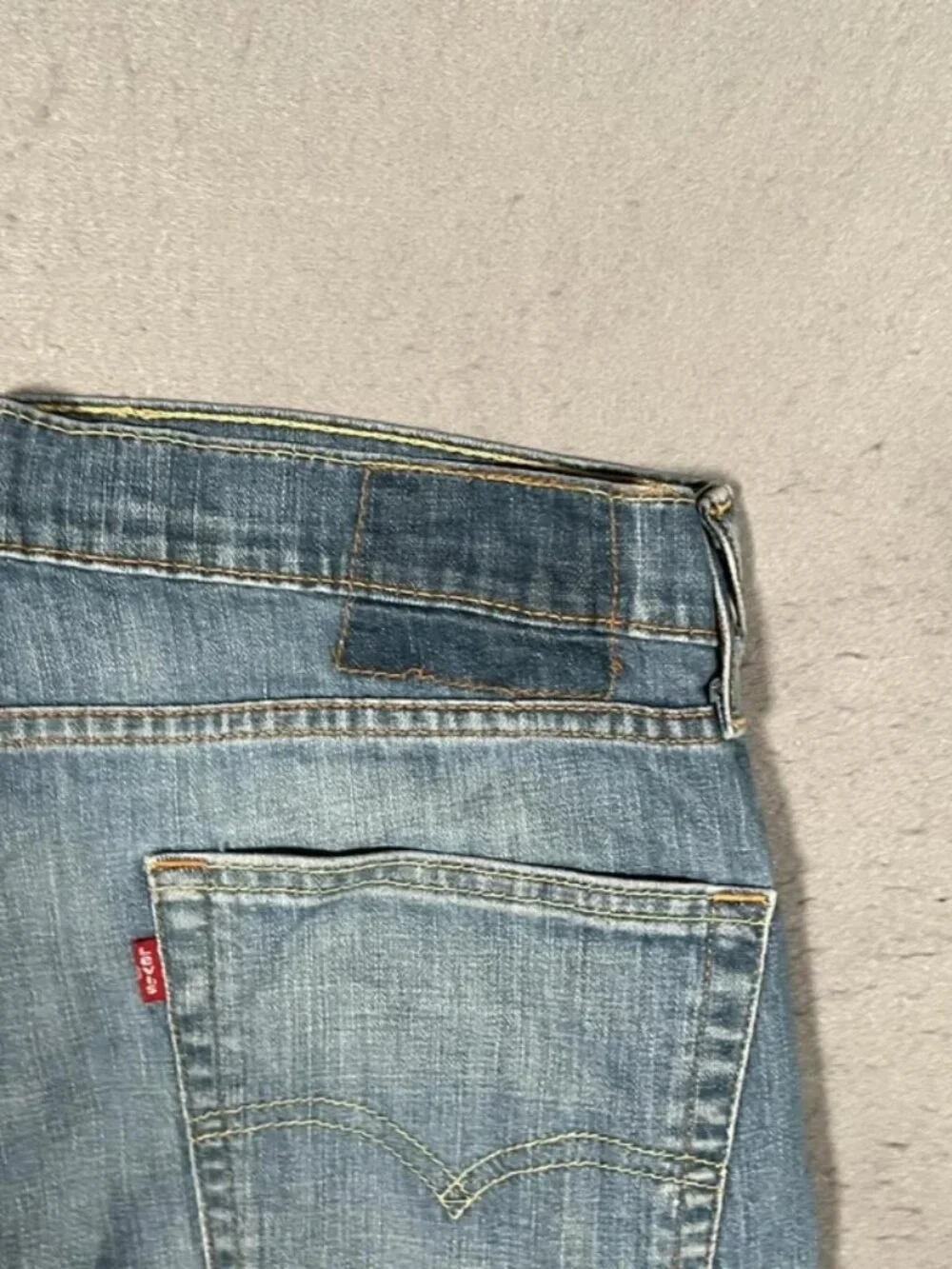 Levi’s 514 Light Blue Denim Jeans Missing Badge Mens W33 I32